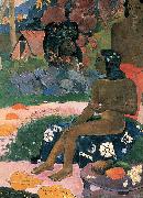 Paul Gauguin Her name is Varumati oil on canvas